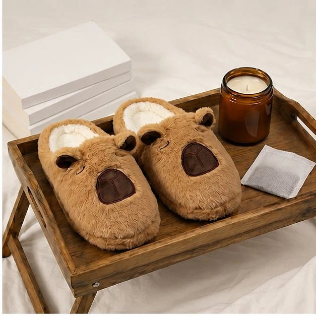 Pantofole Capibara — Soffici, Calde, Antiscivolo